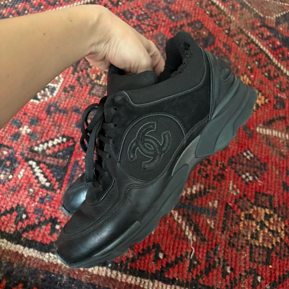 CHANEL Black Sneakers